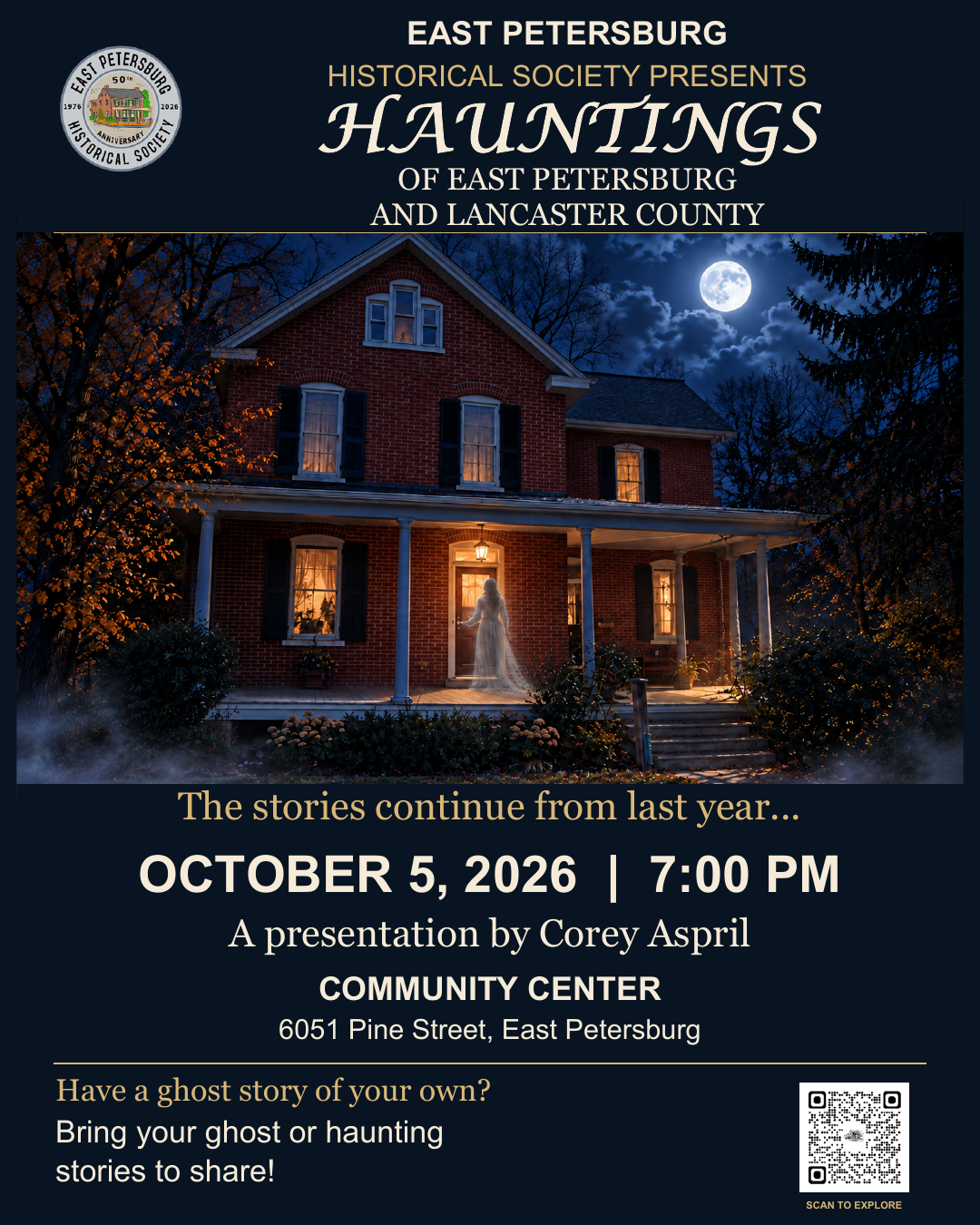 Hauntings Speaker Program October 5th 2026
